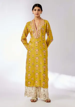 Gargi printed mustard tunic