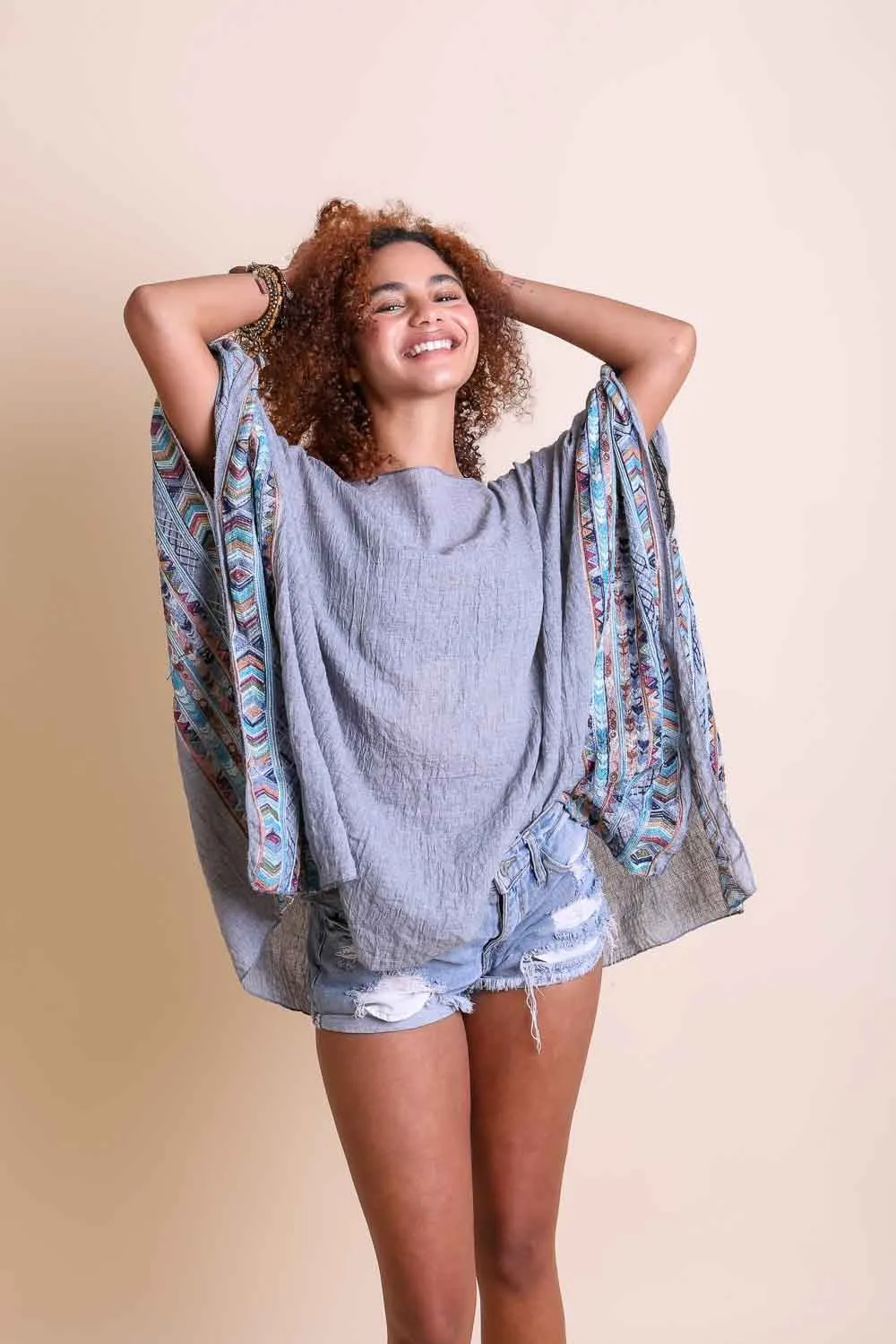 Geometric Embroidered Tunics.