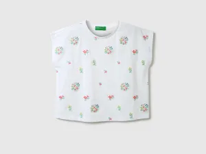 Girls Embroidery Round Neck Top