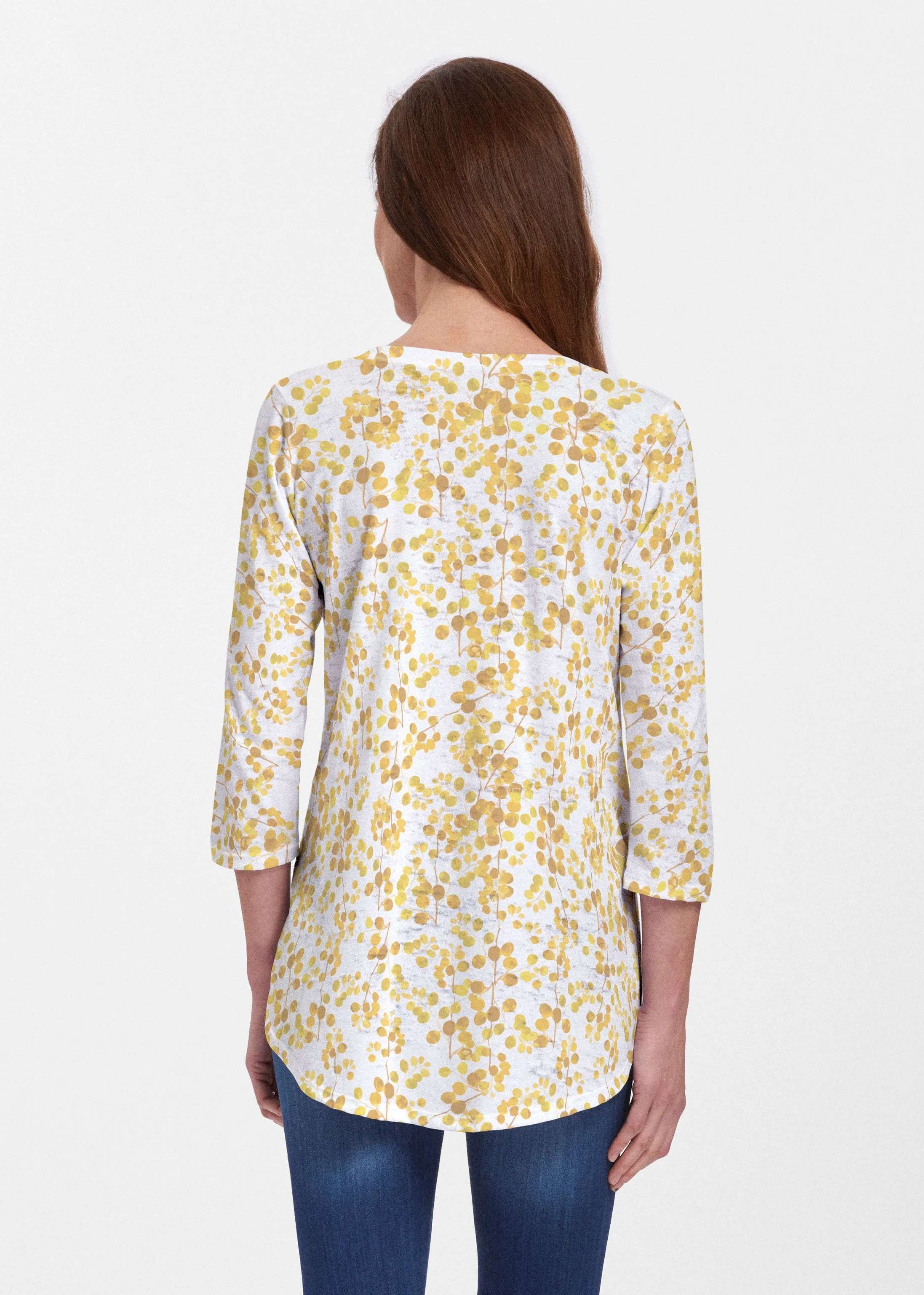 Golden Pome (7846) ~ Signature V-neck Flowy Tunic