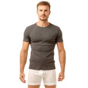 Haigman Crew Neck Thermal T-Shirt Grey (Pack of 2)