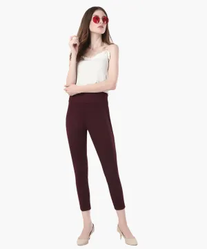 High-Waisted Classic Cigarette Trousers