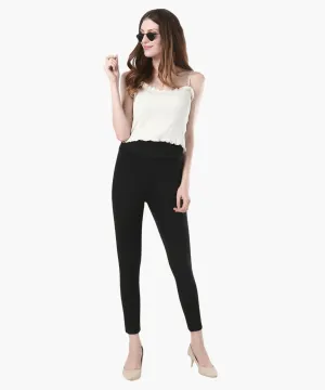 High-Waisted Classic Cigarette Trousers