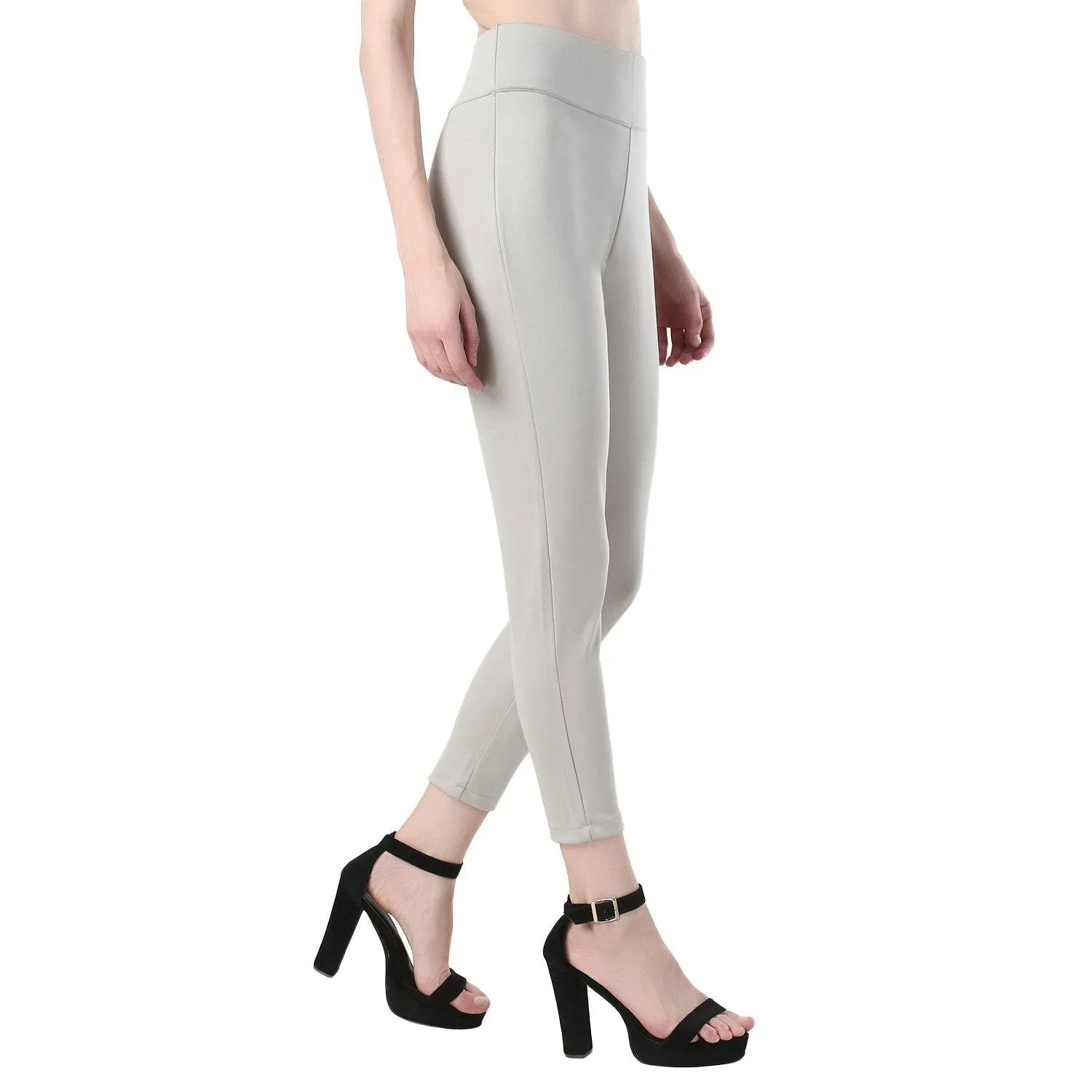 High-Waisted Classic Cigarette Trousers