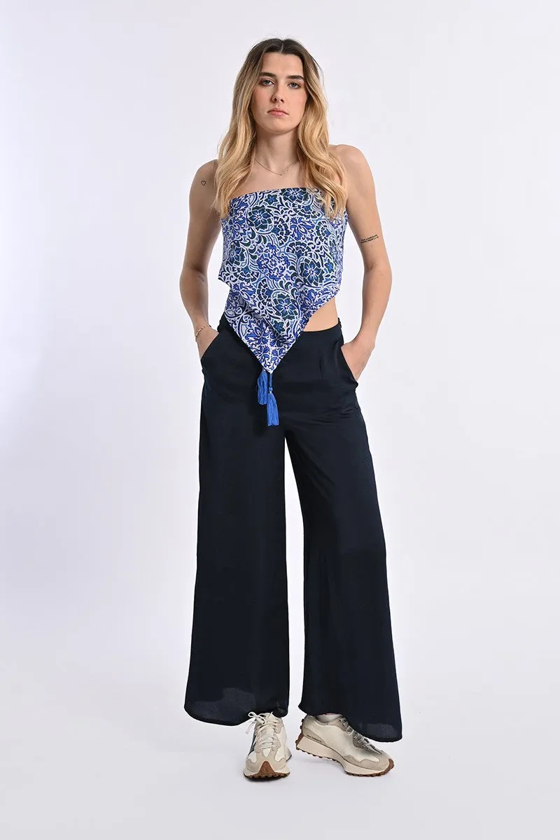 HIGH-WAISTED, FLUID PANTS