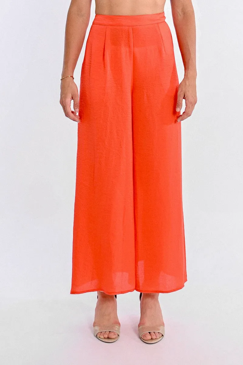 HIGH-WAISTED, FLUID PANTS
