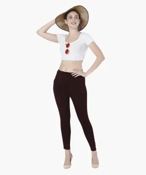 High-Waisted Stretch Cigarette Trousers