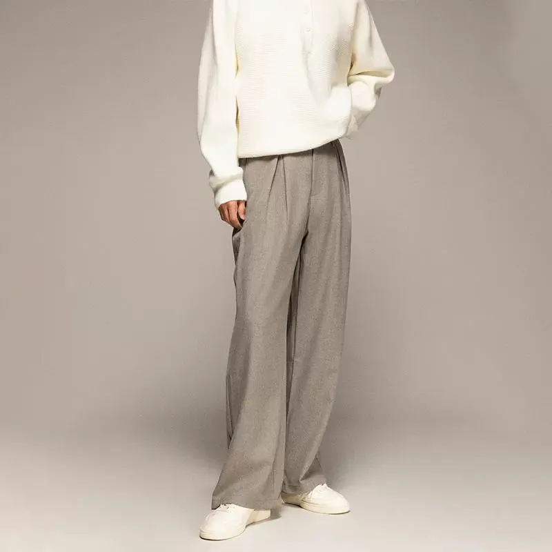 High-Waisted Wide-Leg Trousers
