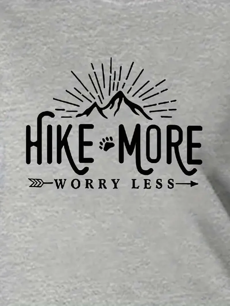 Hike More' Crewneck T-Shirt for Active Women