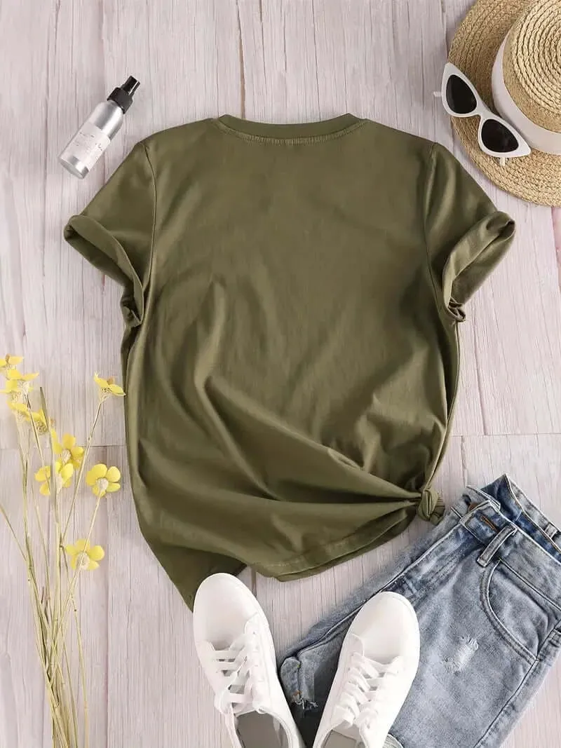 Hike More' Crewneck T-Shirt for Active Women
