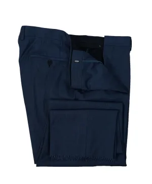 HUGO BOSS - Medium Blue Flat Front Dress Pants - 37W