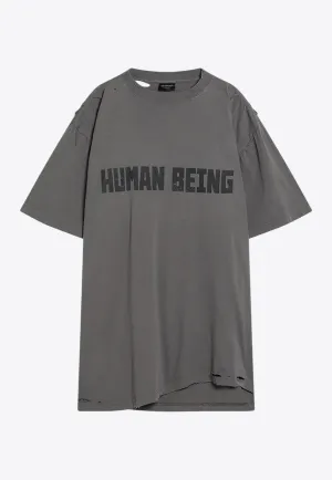 Human Being Distressed T-shirt