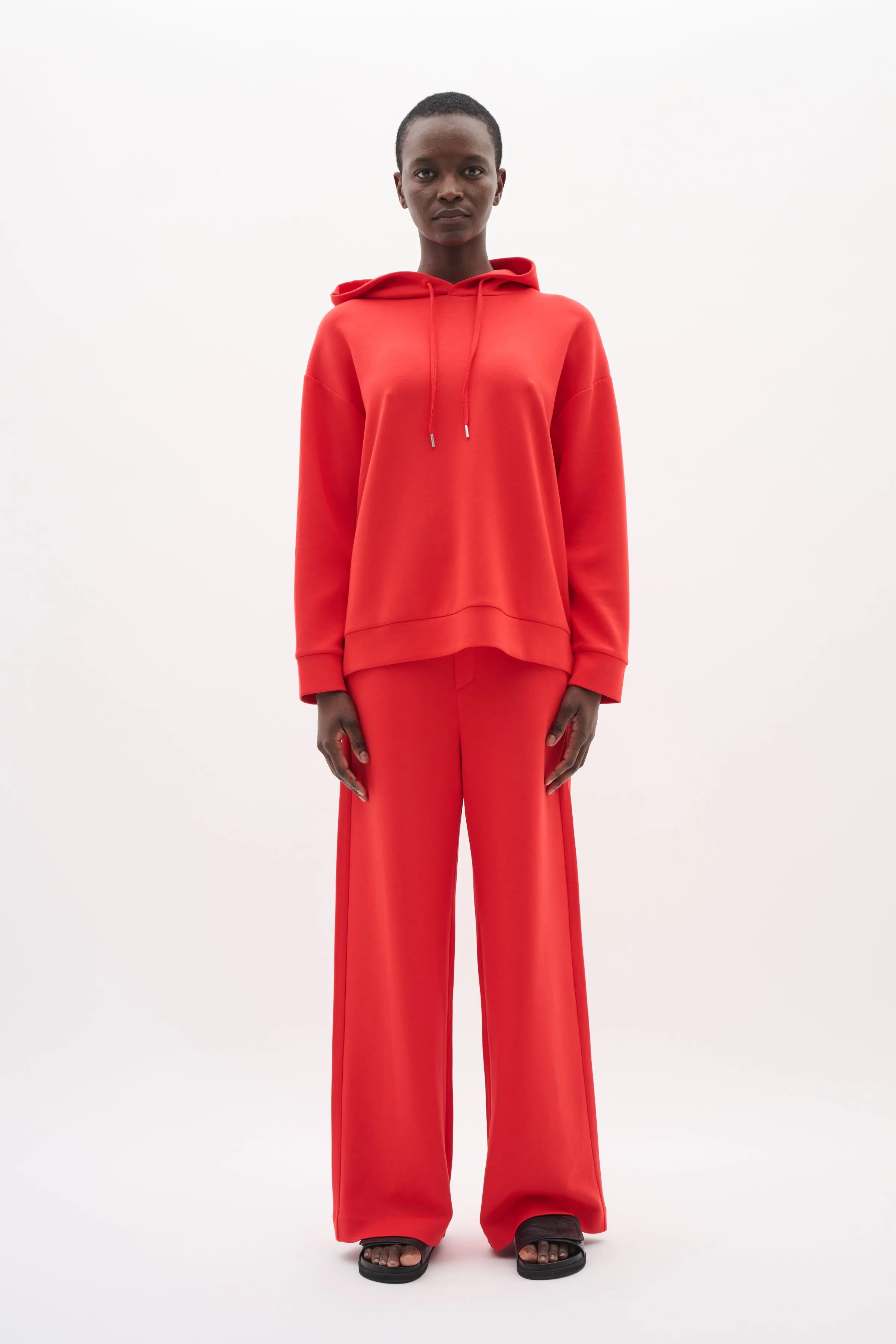 InWear Gincentte Wide Leg Trouser In Scarlet