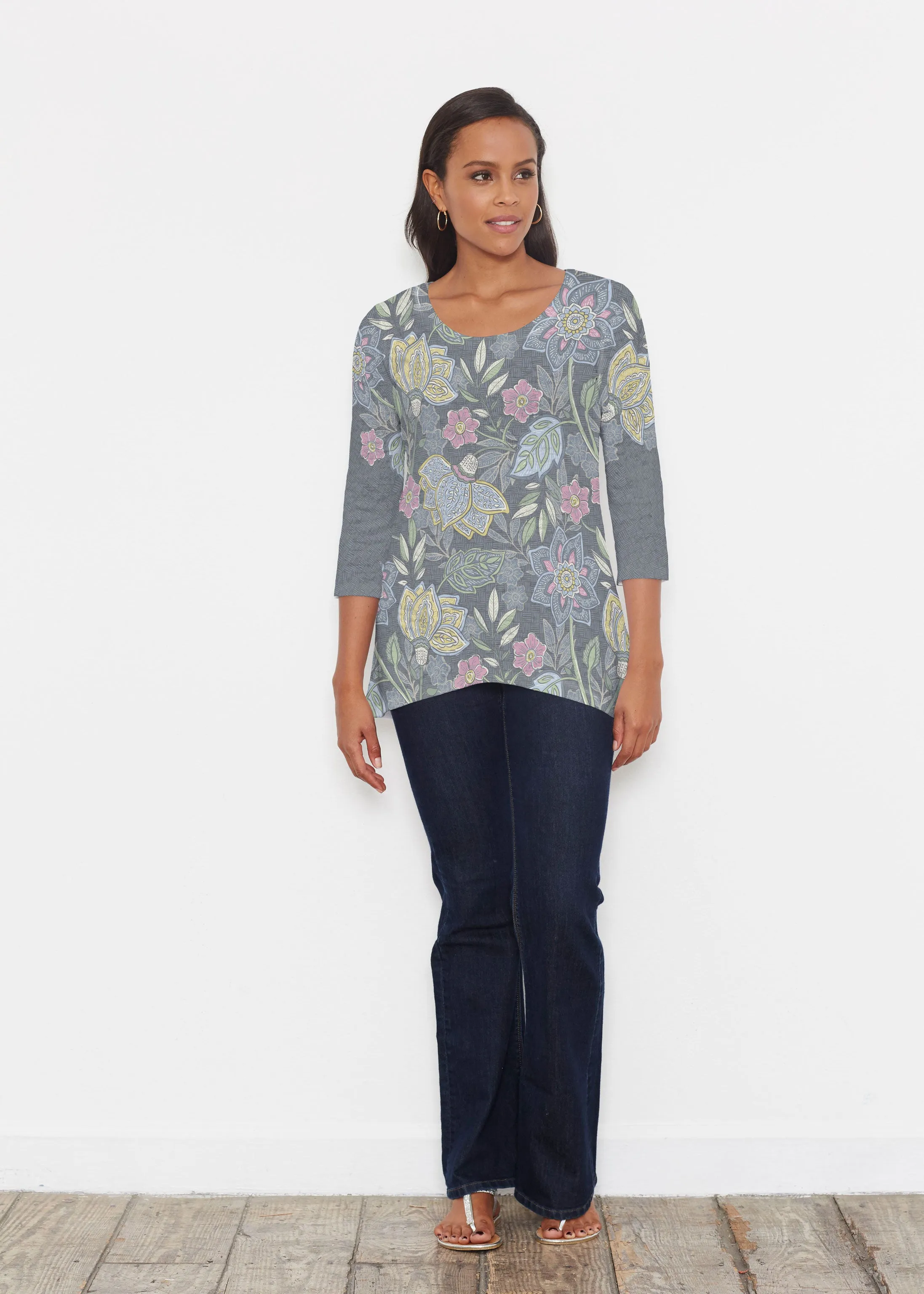 Isabellas Garden (13410) ~ Katherine Hi-Lo Thermal Tunic