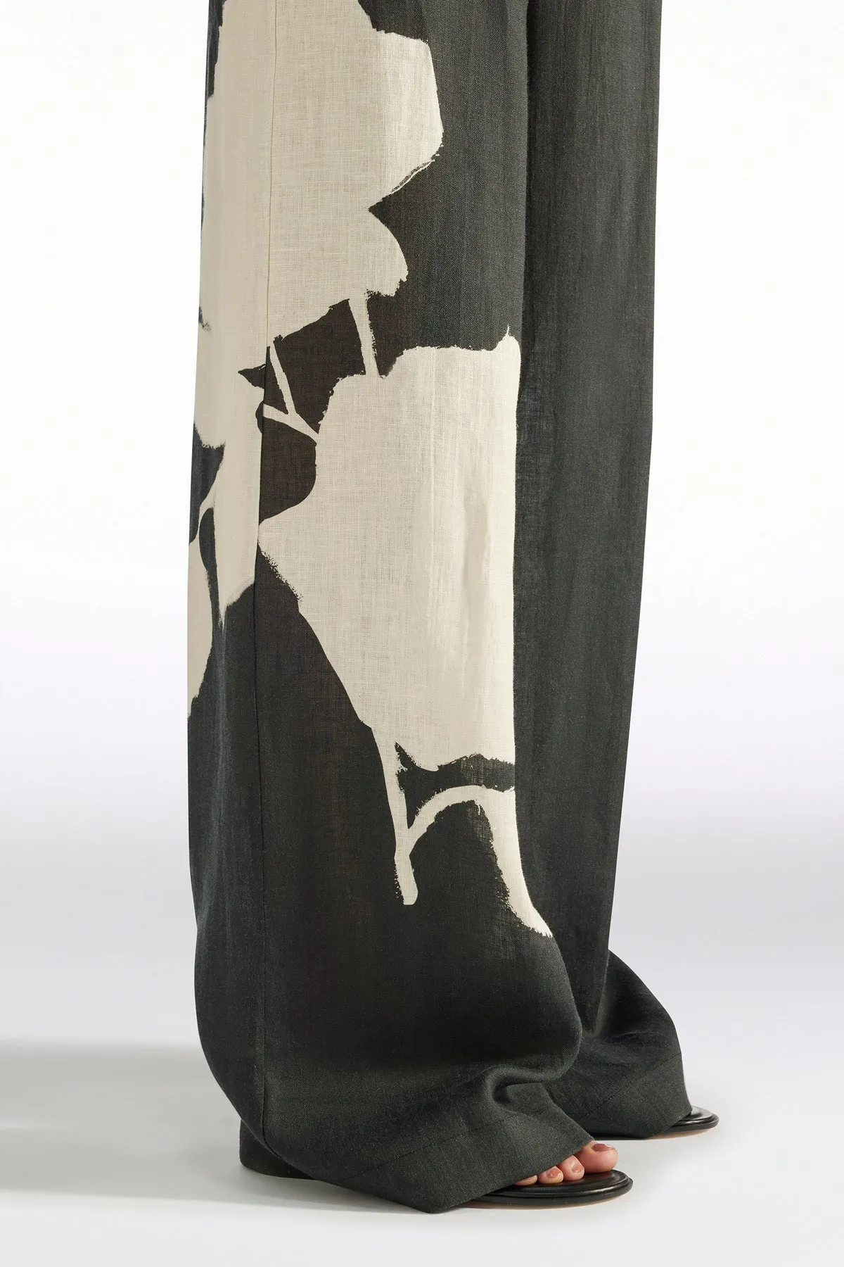 JACOB FLAX TROUSER - BIRCH MACRO ROSE