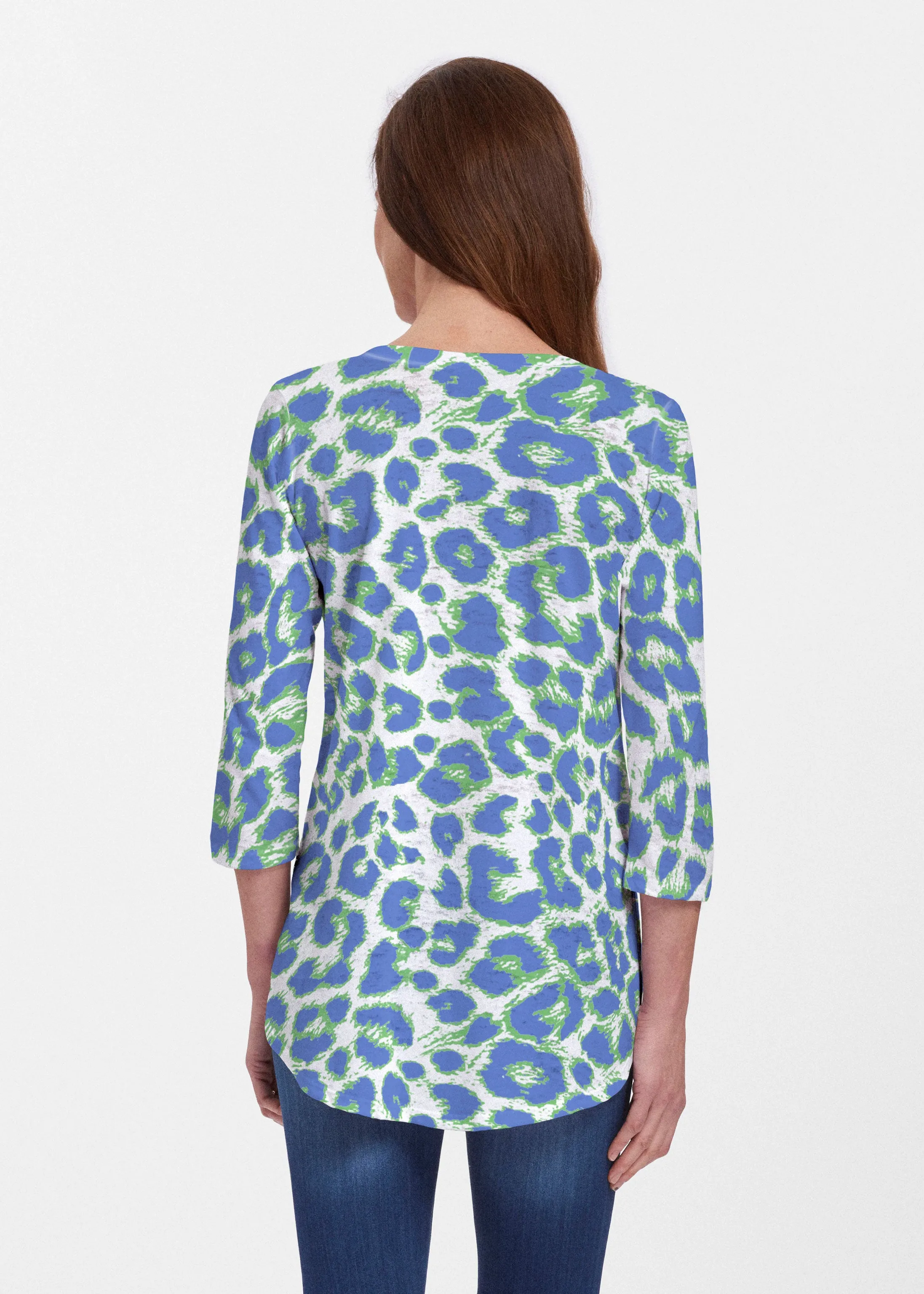 Jaguar Royal (7287) ~ Signature V-neck Flowy Tunic
