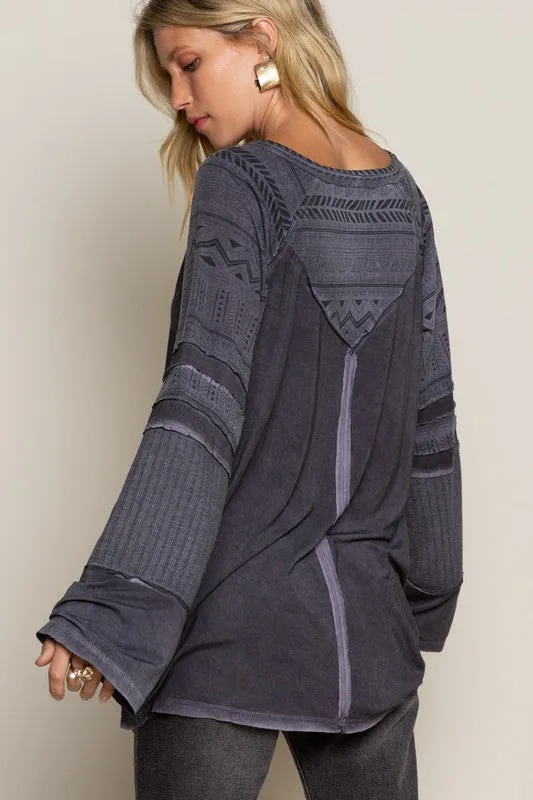 JORDAN PATCHWORK HENLEY