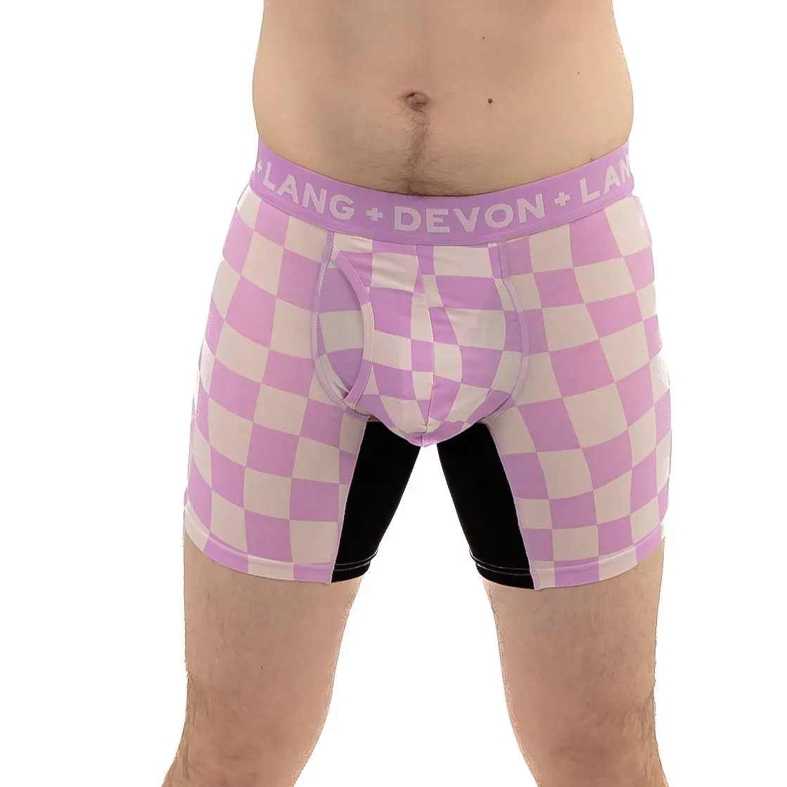 Journey Boxer Brief - Pink Check