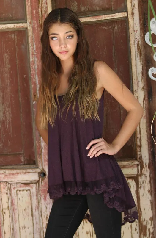 JUNIPER LACE TRIM TUNIC