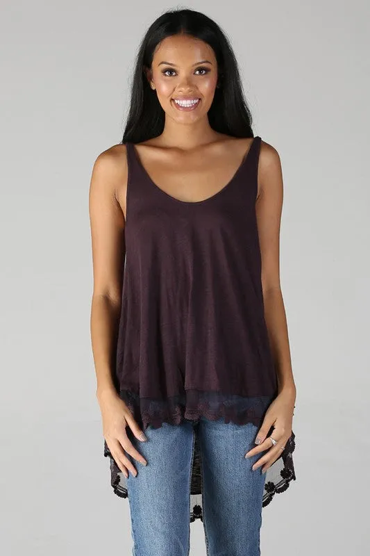 JUNIPER LACE TRIM TUNIC