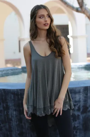JUNIPER LACE TRIM TUNIC