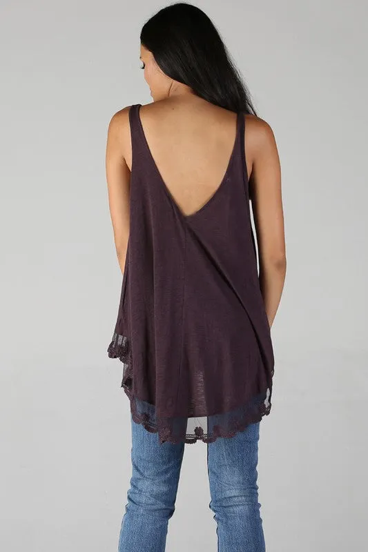 JUNIPER LACE TRIM TUNIC