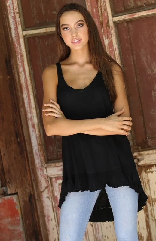 JUNIPER RUFFLE TRIM TUNIC