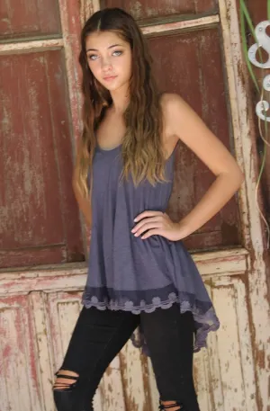 JUNIPER RUFFLE TRIM TUNIC