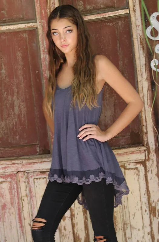 JUNIPER RUFFLE TRIM TUNIC