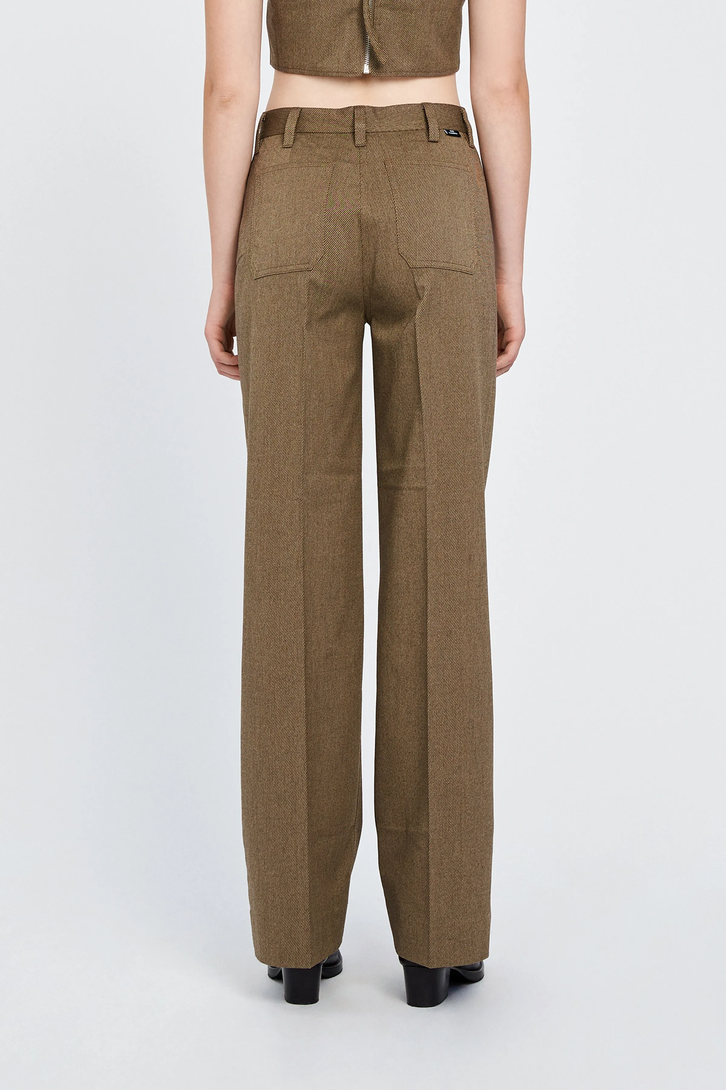 Kelis Trousers - Brown Melange