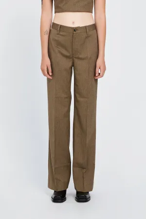 Kelis Trousers - Brown Melange