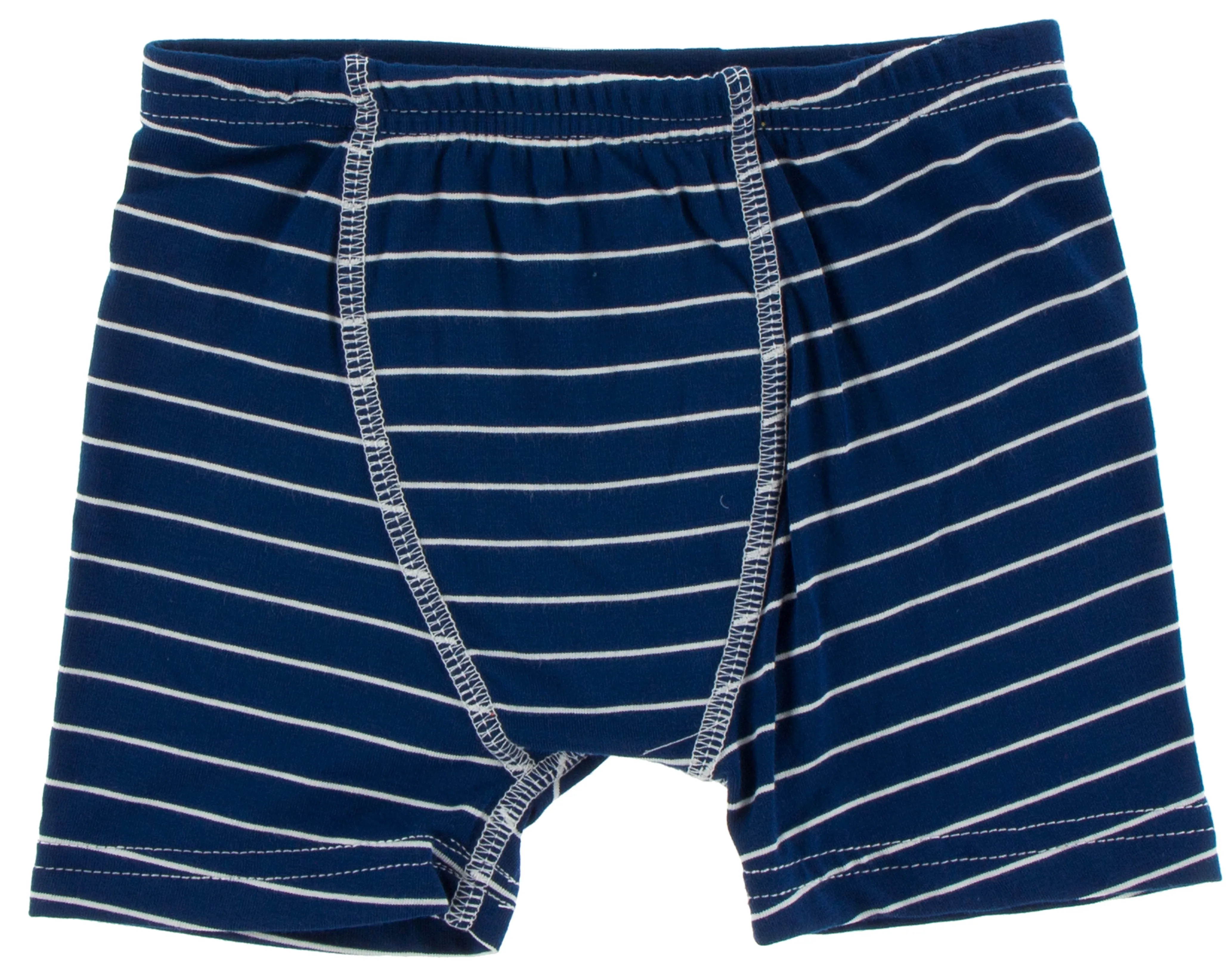 KicKee Pants Boxer Brief Set-Tokyo Navy Stripe & Seagrass Origami Crane