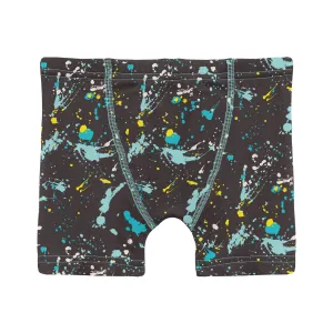 Kickee Pants Confetti Splatter Paint Print Boy's Boxer Brief