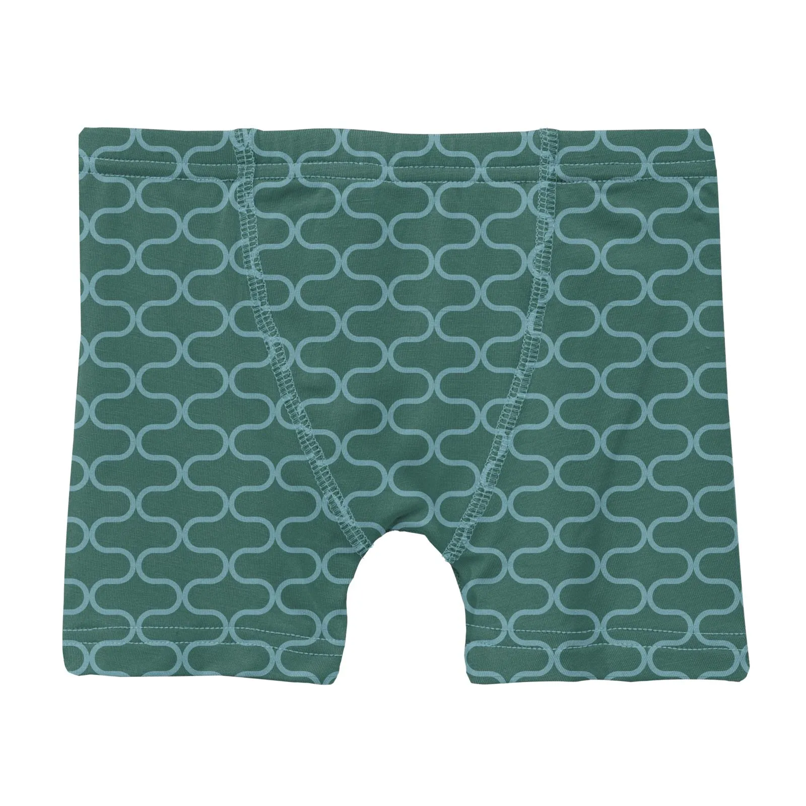 KicKee Pants Ivy Lattice & Glacier Mountains Boxer Brief