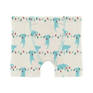 KicKee Pants Natural Tangled Kittens Boy's Boxer Brief