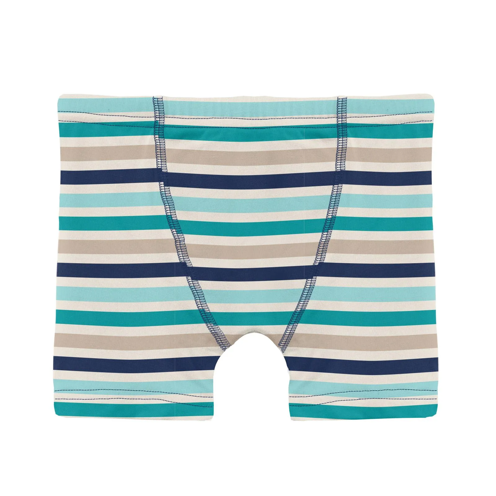 KicKee Pants Sand and Sea Stripe Boys Boxer Brief