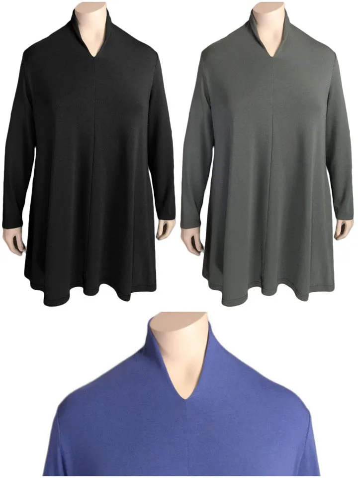 Kleen Long High Neck Swing Top