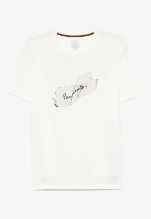 Label Print Crewneck T-shirt
