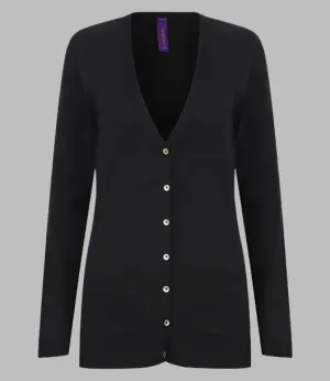 Ladies Cotton Acrylic V Neck Cardigan
