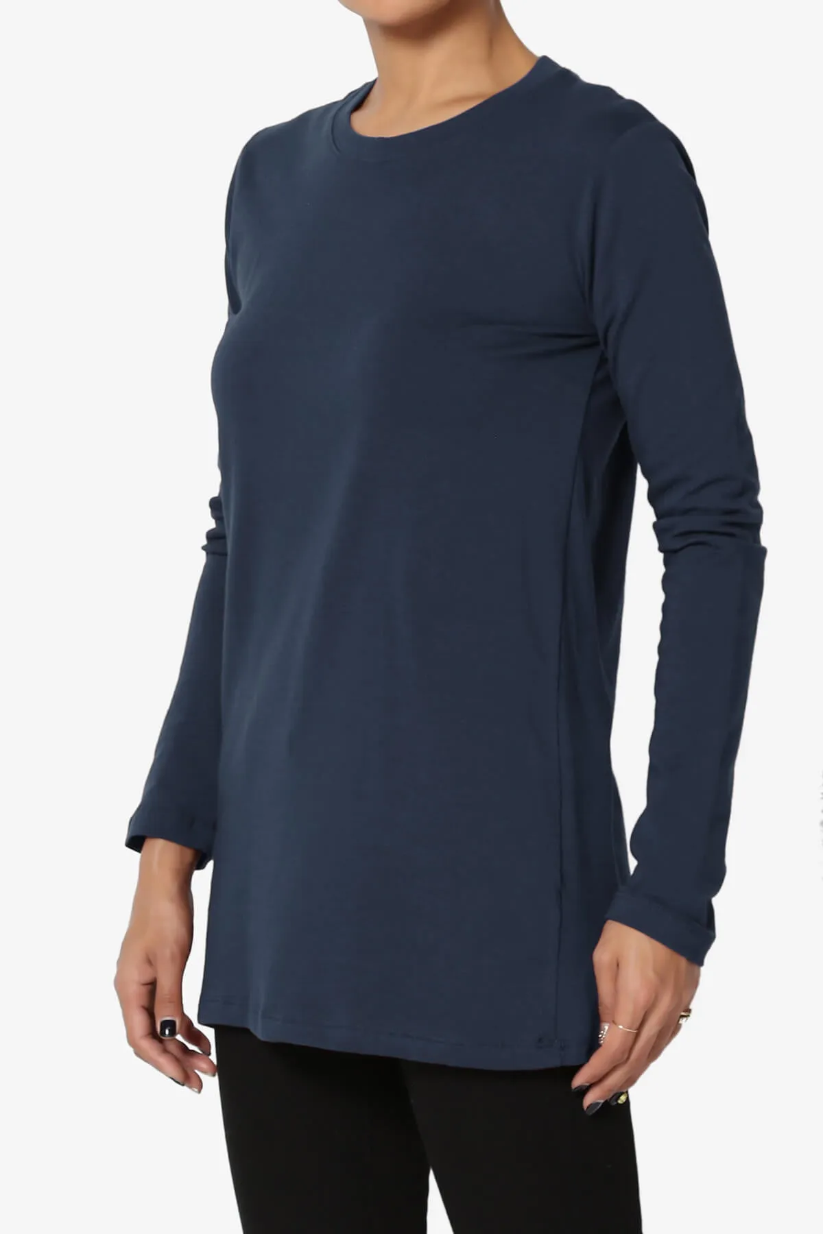 Lasso Cotton Crew Neck Long Sleeve T-Shirt