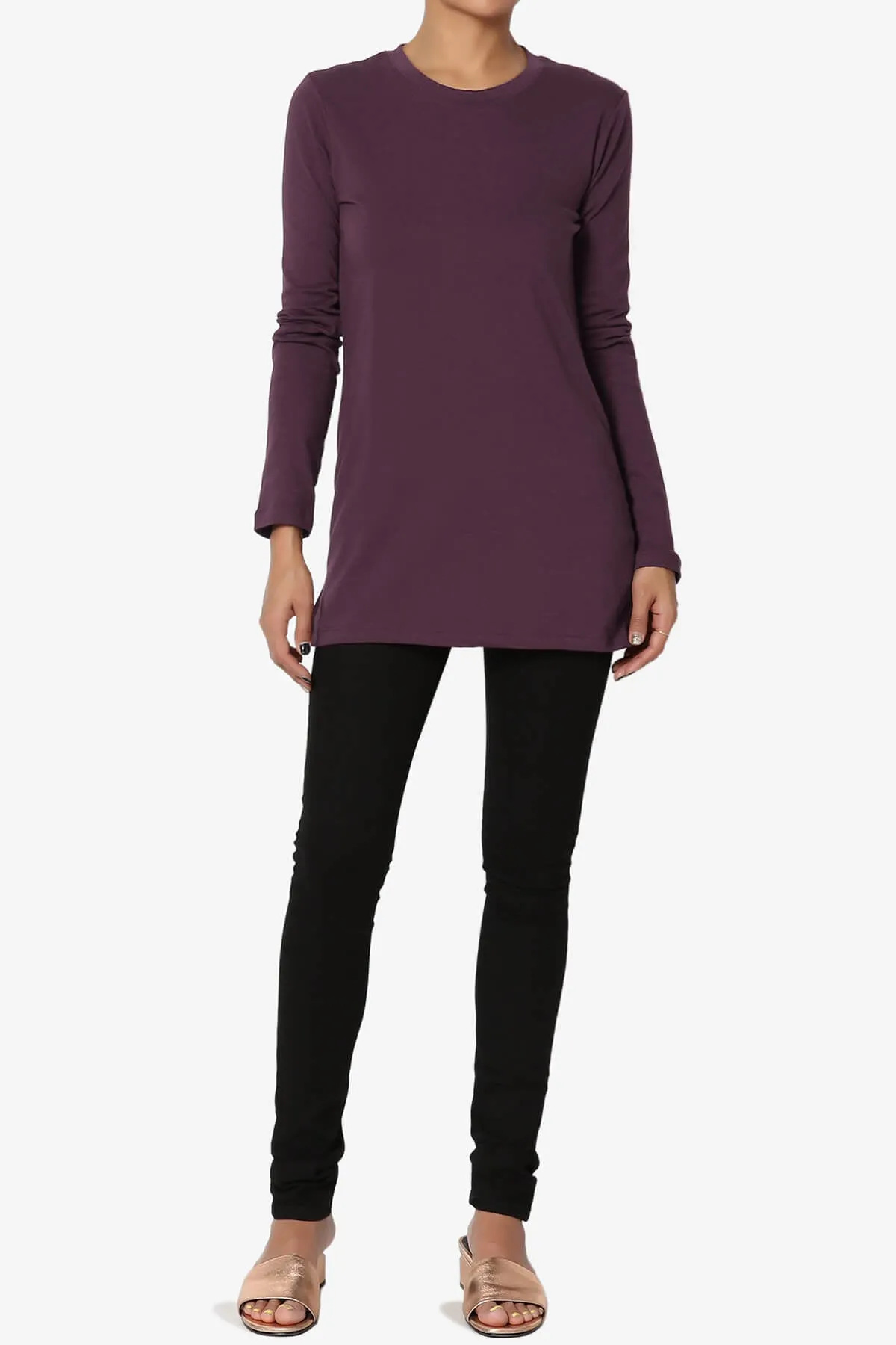 Lasso Cotton Crew Neck Long Sleeve T-Shirt
