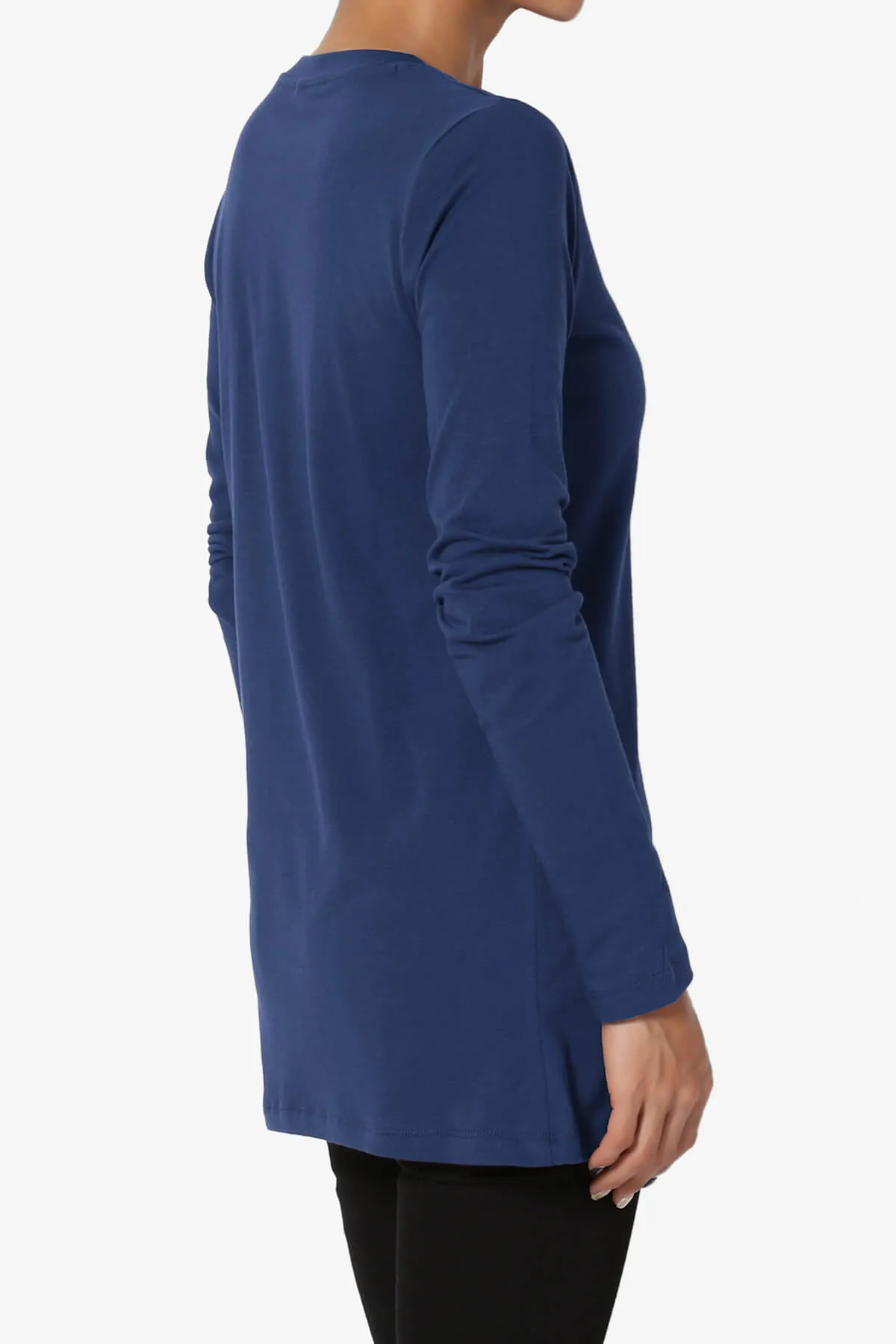 Lasso Cotton Crew Neck Long Sleeve T-Shirt
