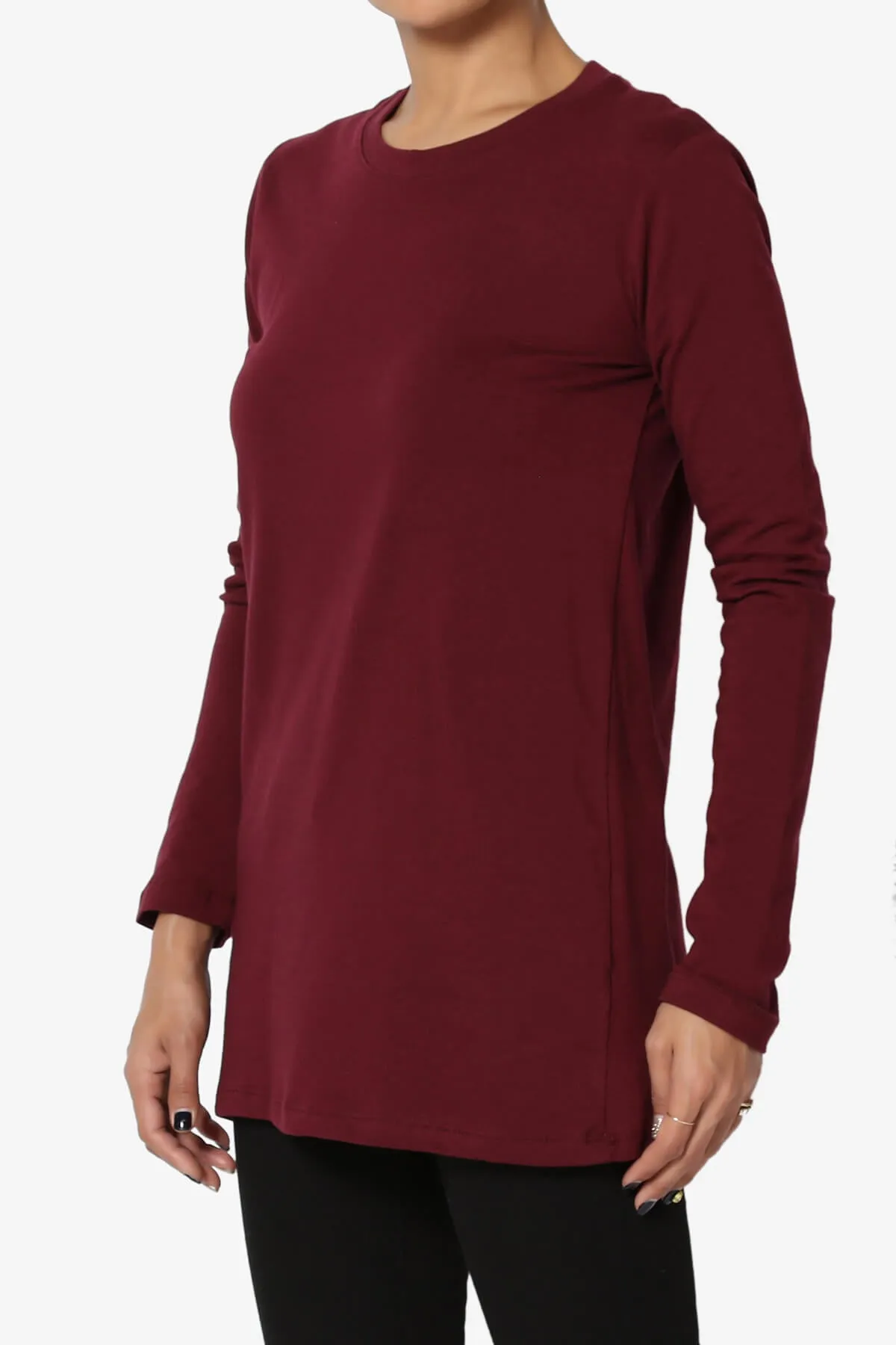 Lasso Cotton Crew Neck Long Sleeve T-Shirt
