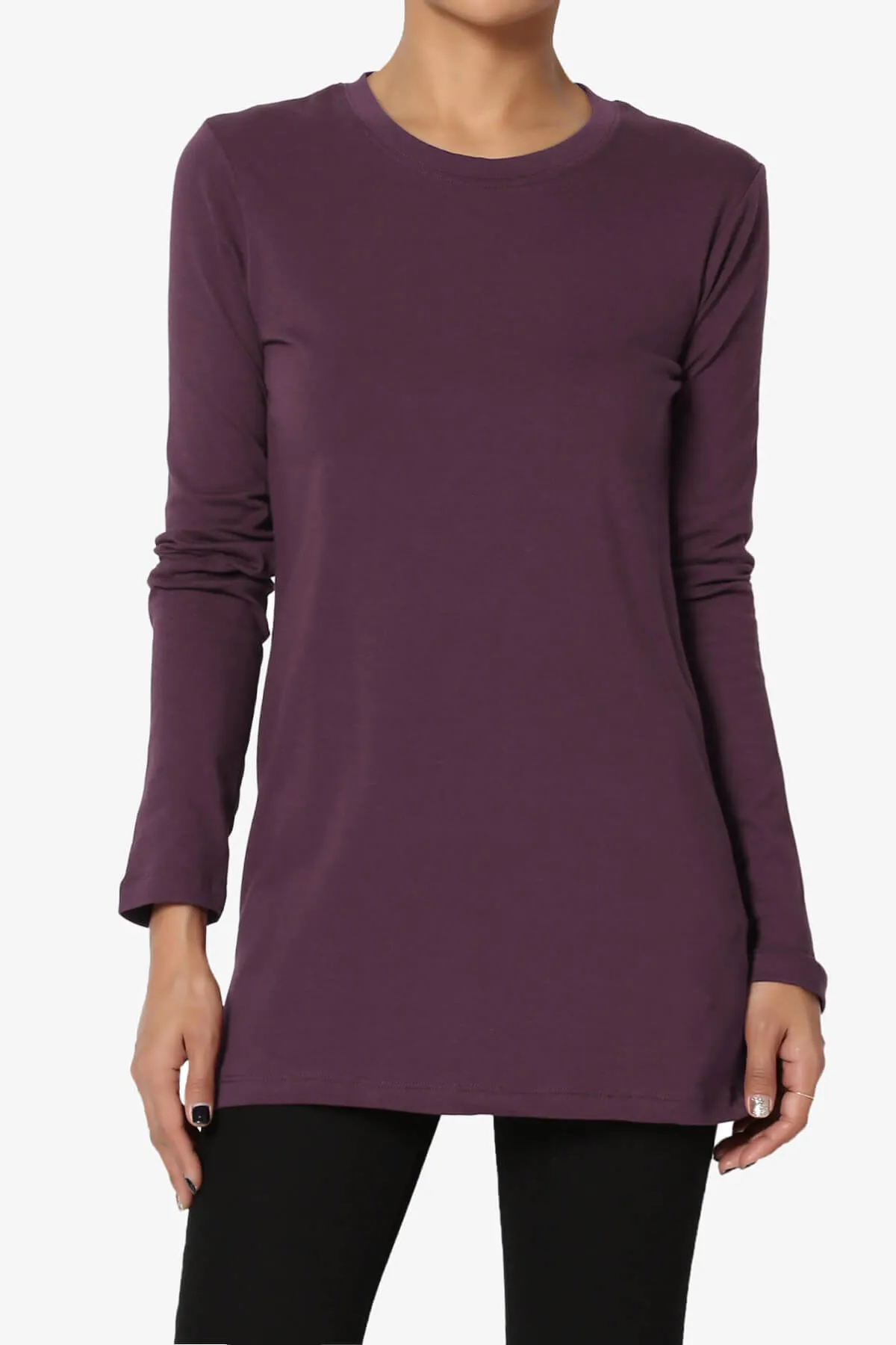 Lasso Cotton Crew Neck Long Sleeve T-Shirt