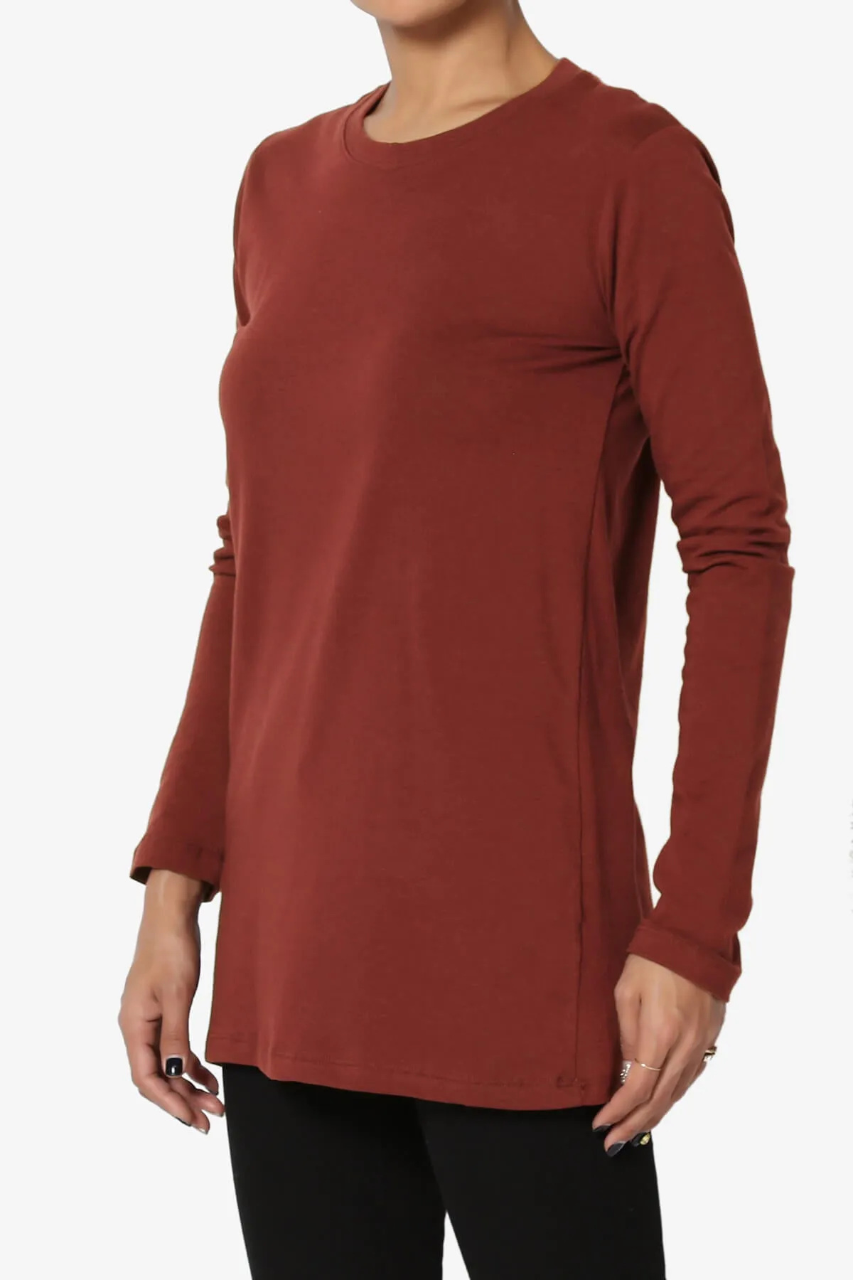Lasso Cotton Crew Neck Long Sleeve T-Shirt