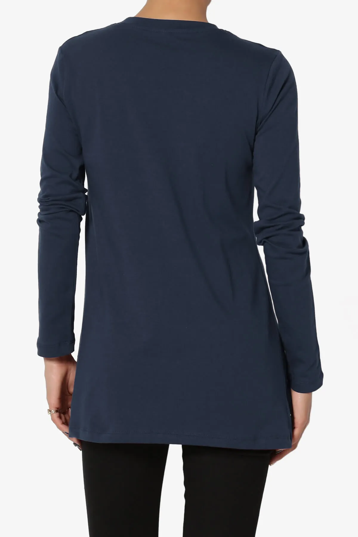 Lasso Cotton Crew Neck Long Sleeve T-Shirt