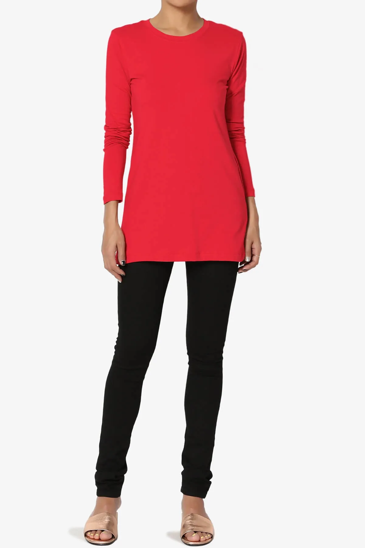 Lasso Cotton Crew Neck Long Sleeve T-Shirt