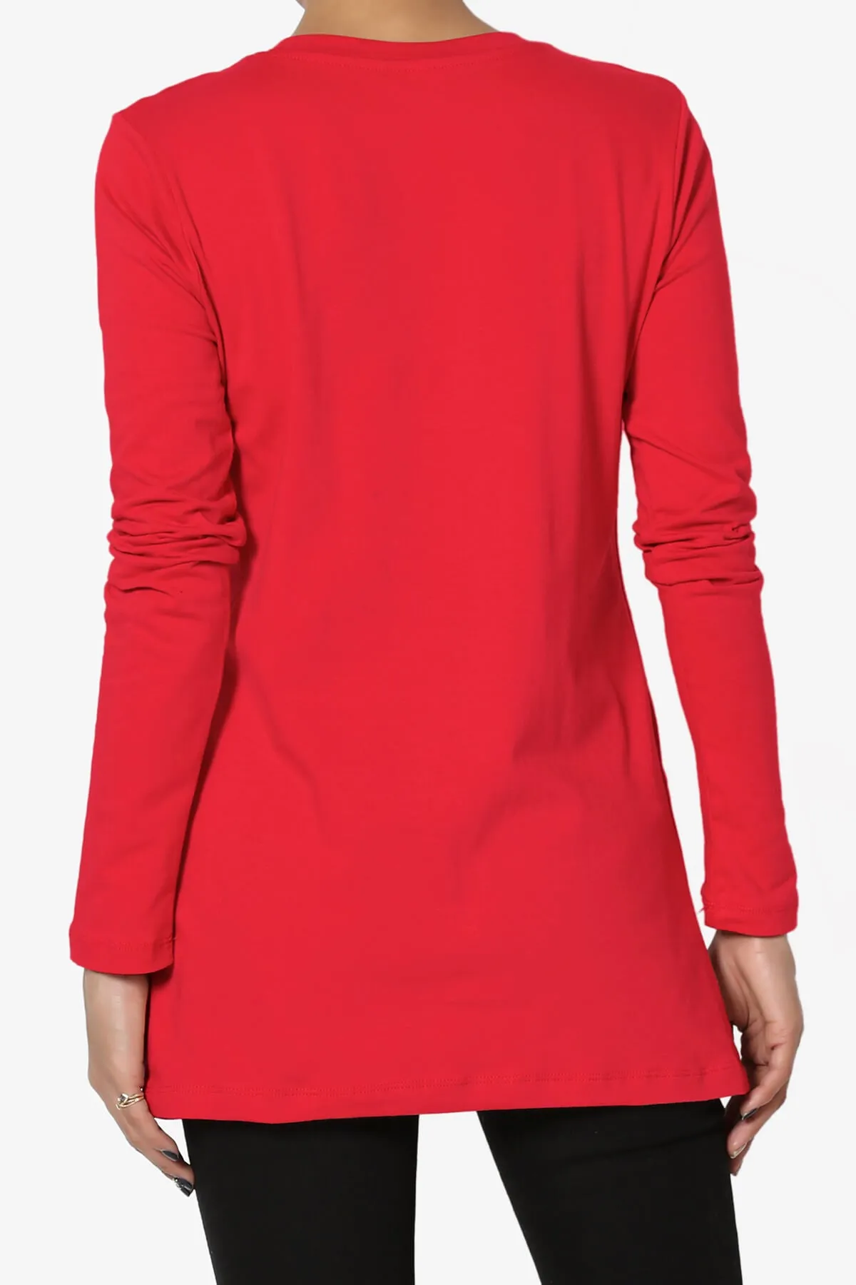 Lasso Cotton Crew Neck Long Sleeve T-Shirt