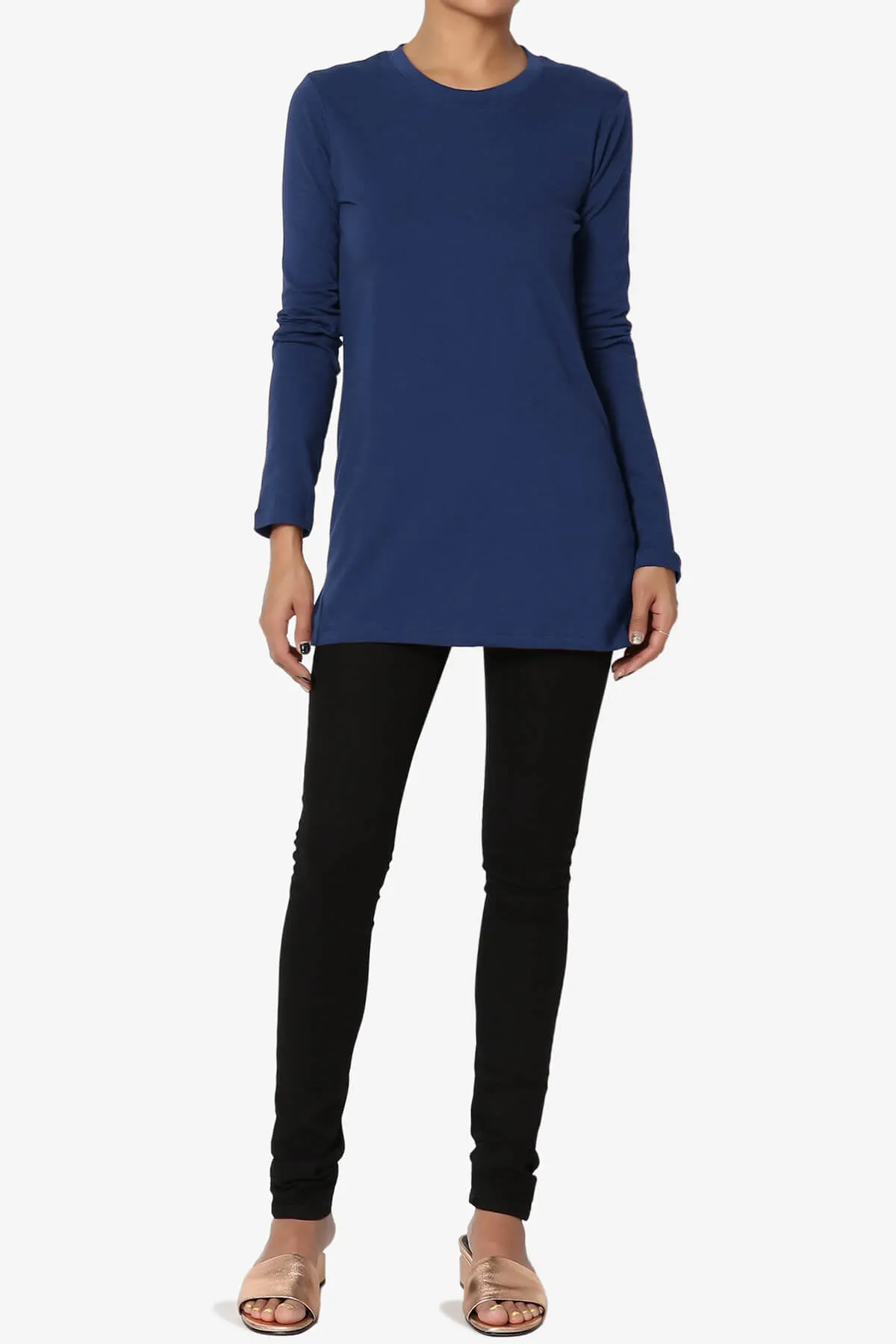 Lasso Cotton Crew Neck Long Sleeve T-Shirt