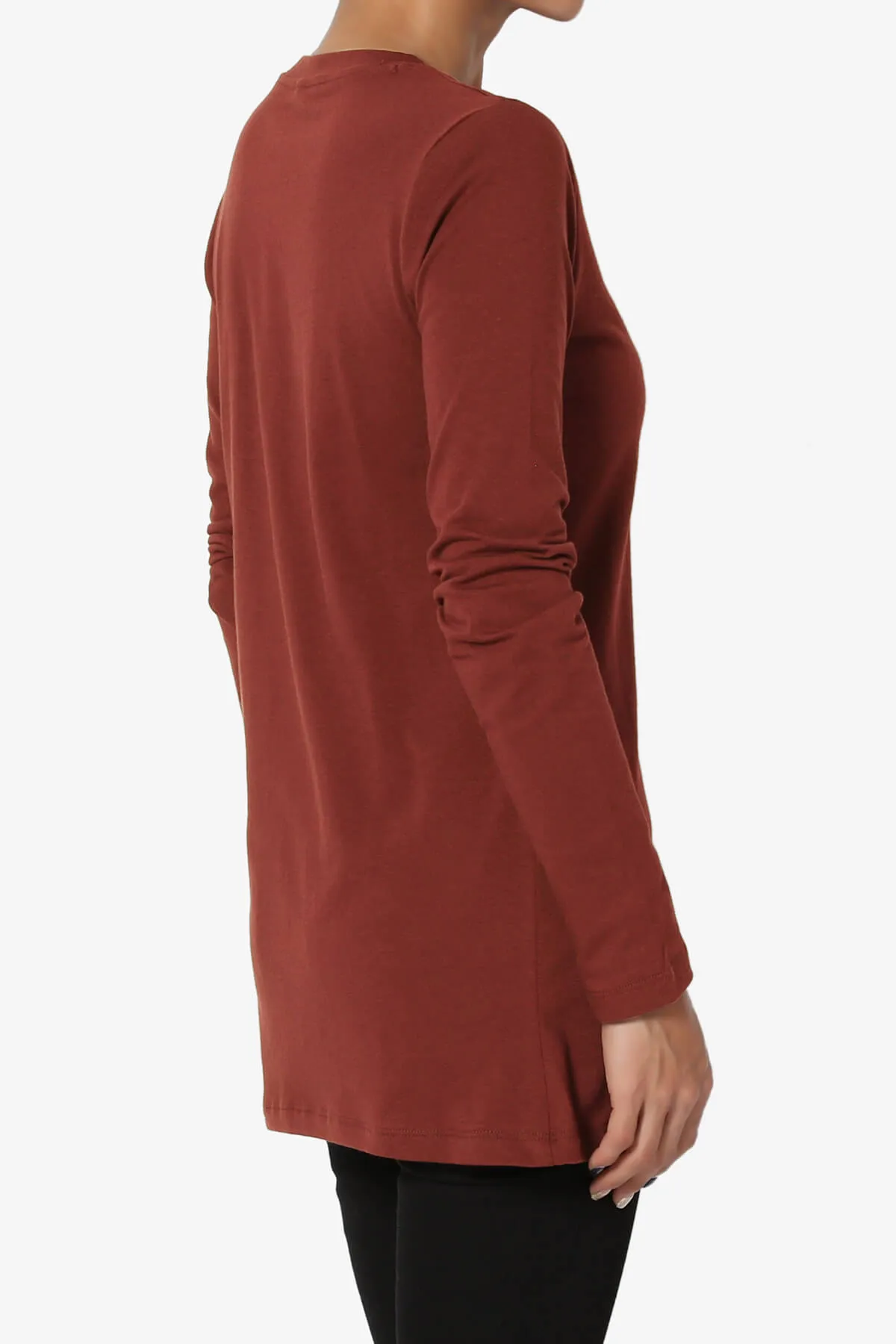 Lasso Cotton Crew Neck Long Sleeve T-Shirt